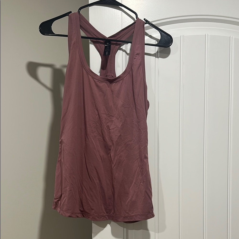 Yogalicious Pink Sleeveless Backless Tank Top